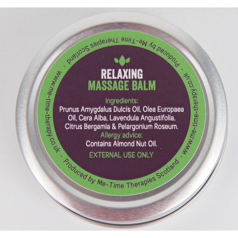 Me Time Massage Balm (Relaxing) Reflexology Balm (Lavender, Bergamot &