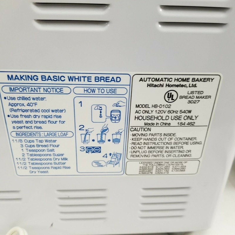 Paddle for Hitachi Bread Maker Models HB-D102 HB-D103 HB-D301, Black