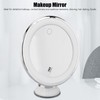 Suction Cup Makeup Mirror 10x with 3 Light Colors Battery
