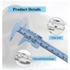 OHYER 4 Pieces Plastic Vernier Caliper with Double Scale Vernier
