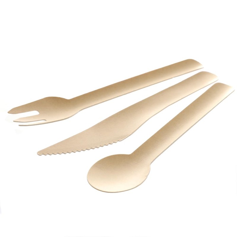 Eco-Friendly Disposable Cutlery set (125 pack)- Made from recycled paper.