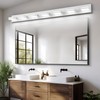 SineRise LED Modern Bathroom Vanity Light Fixtures (7-Light, 55-Inch)(5CCT, Dimmable),