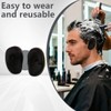 3 Pairs 5x7.5CM/2x2.95 Inch Reusable Hairdressing Silicone Ear Covers Hair