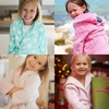 Girls Fleece Bathrobe Hooded Kids Sleep Robe Flannel Sleepwear Soft