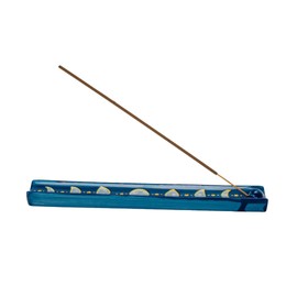 Pacific Giftware Moon Phase Ceramic Incense Burner with Celestial Design Ideal for Meditation Aromatherapy and Home Decor Display 10" Long