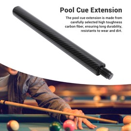 Keenso Billiard Extension,12in Pool Extension Carbon Fiber Lightweight Billiard Pool Stick Extension for Cuetec Billiard Cue