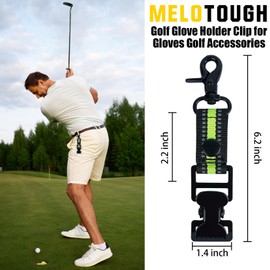 MELOTOUGH Work Glove Belt Clip Gloves Holder Clip Glove Clips Tactical Glove Clip with 2 Alligator Clips for Tool Belt,Tactical Bag,Outdoor Accessory(Black 2pcs)