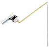 Hibbent Universal Metal Front Mount Toilet Handle Replacement Kit, Brass