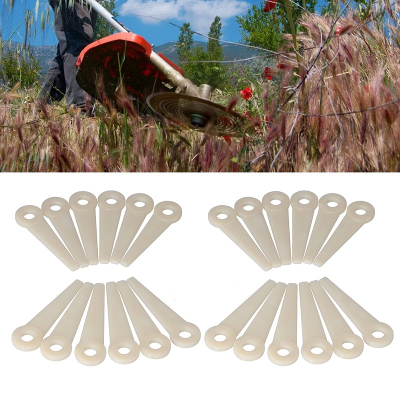 24pcs Trimmer Blade Heads Replacements Brush Cutter Trimmer Weed Eater