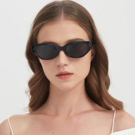 IGnaef Foldable Polarized Sunglasses Women, Cat Eye Shades with UV Protection Anti Glare Sun Glasses IF535