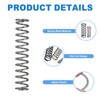 sourcing map 10Pcs Compression Spring, 7mm OD, 0.8mm Wire Size,