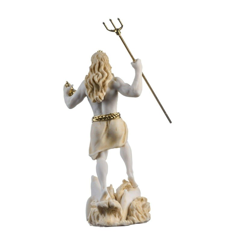 Poseidon Greek God of the Sea With Trident Statue Figurine