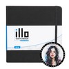 illo Sketchbook 8’’ x 8’’ Square Hardcover Sketch Book, (112lb/180gsm)