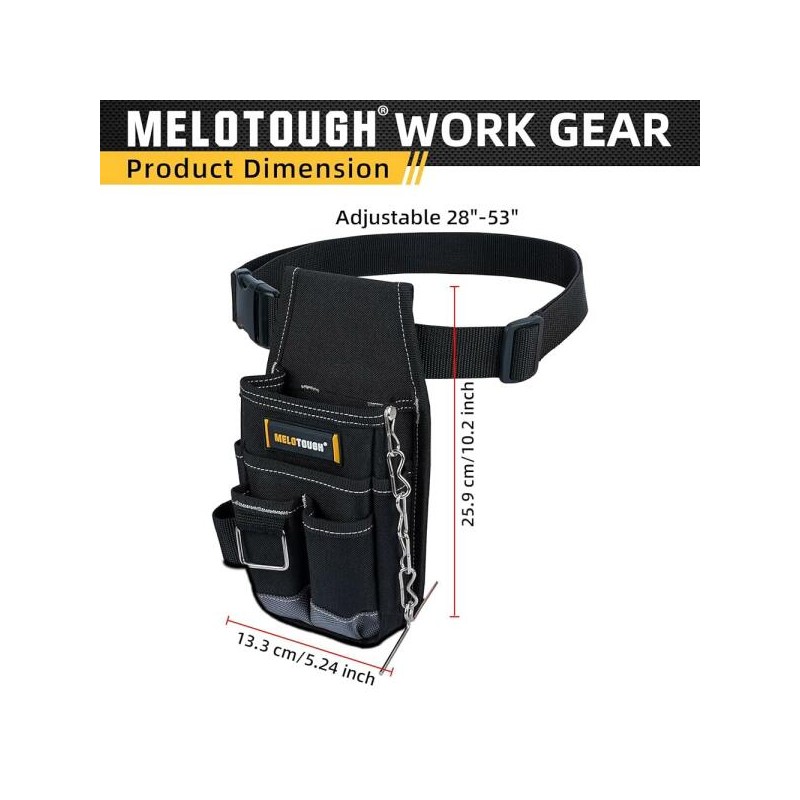 Melotow 멜로토우 포켓 툴 파우치 벨트 파우치, 클립 유틸리티 미니