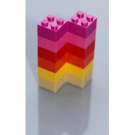 Magnetic Building Blocks for Notice Board, Whiteboard, Magnetic Board or Magnetic Board/Learning Magnets, Colourful Girls Pack of 12