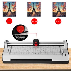 9-Inch Laminator Machine for Documents and Photos, 7 in1 A4 Thermal Laminator Machine with Never Jam Technology, 15 Laminating Sheets, 5 Mil Thick, Use for Home Office School
