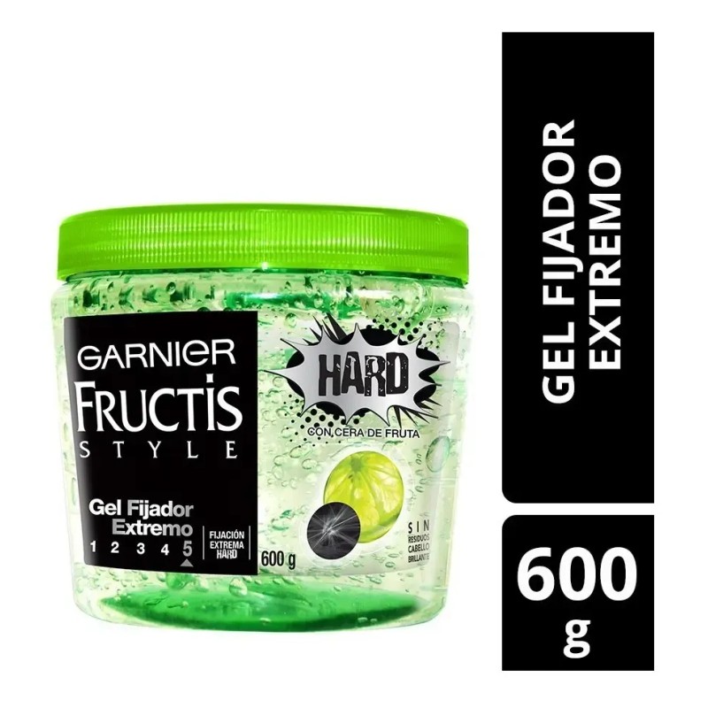 Gel Fijador De Cabello Garnier Hard Fructis Style - 600gr