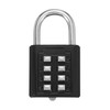 sourcing map Combination Padlock, 8-Digit Push Button Padlock 4-Position Locking