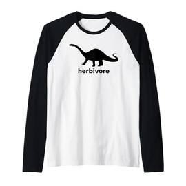 Herbivore - Vegetarian Gift Animal Lover Vegan Cruelty Free Raglan Baseball Tee