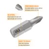 sourcing map 5pcs PH1 Phillips Screwdriver Bit 1/4" Hex Shank