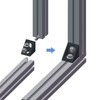 Bohaner 10x 2020 Aluminum Extrusion Angle Mounting Brackets, L Shape