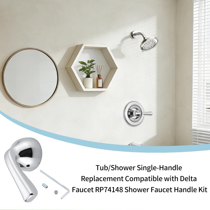 Shower Handle Replacement for Delta RP74148, Compatible with Delta Foundation
