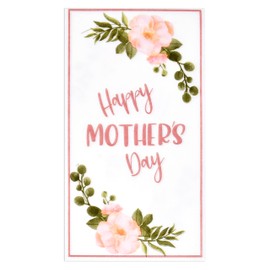 Gift Boutique 100 Count Guest Napkins 3 Ply Disposable Paper Pack Happy Moms Day Party Dinner Guests Hand Towel Napkin Best Mom Ever Love Spring Flower Design for Gym Toilet Bathroom Decorative Towel