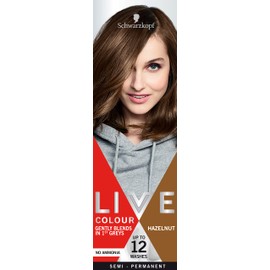 Schwarzkopf LIVE Colour Hazelnut, Semi-permanent hair colour, lasts up to 12 washes
