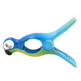 WANGCL 4PCS Beach Towel Clips For Sun Loungers Novelty Towel Pegs For Holiday Chair Pool Beach-Parrot Style