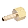 sourcing map Brass Barb Hose Fitting Connector Adapter 1/4 Barbed