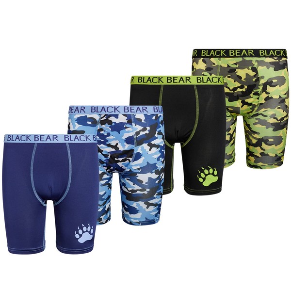 Black Bear Boys’ Underwear – 4 Pack Long Leg Performance