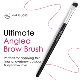 Marie-José & Co Angled Eyebrow Brush, Premium-Quality Eye Brow Brush for Flawless Outlining, Makeup Brush for Precise Application, 5-inches Long, 1 Piece