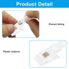 Unlorspy 30pcs White Plastic Garden Flag Clips, Adjustable Anti-Wind Rubber