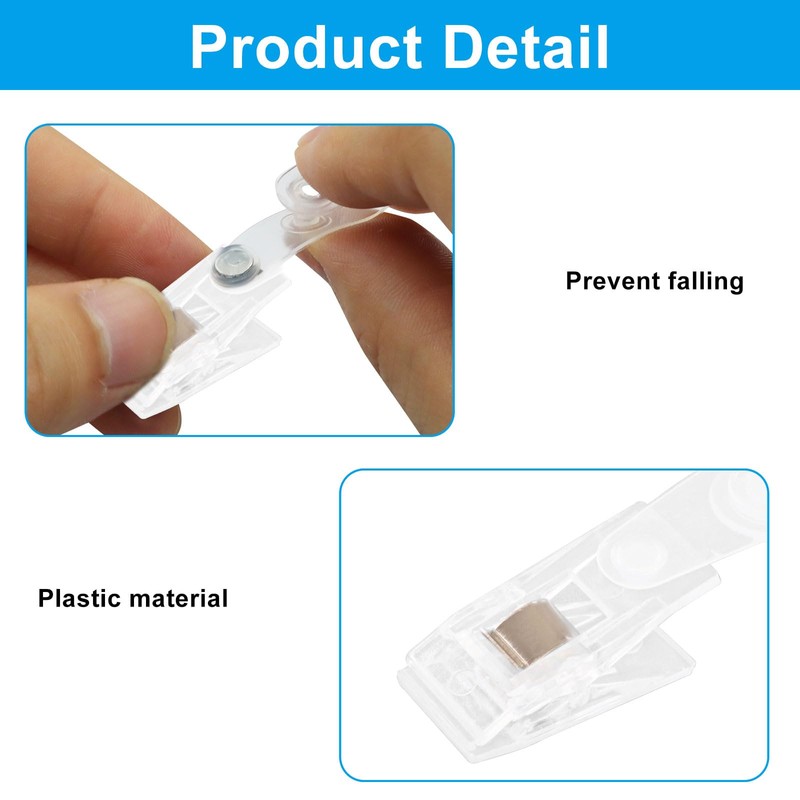 Unlorspy 30pcs White Plastic Garden Flag Clips, Adjustable Anti-Wind Rubber