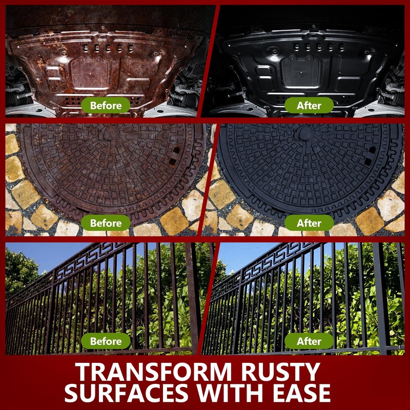 Rust Converter & Metal Primer, 141 Fl Oz Black Rust