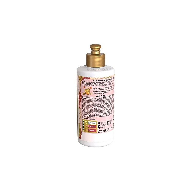 Salon Line S.O.S Cachos Ricino e Queratina サロンライン・カーリーヘアリーブインクリーム 300ml