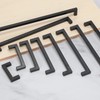 Redunest Cabinet Pulls Matte Black Cabinet Handles Square Drawer Pulls,