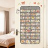 KKONHII 2 Pcs Hanging Sticker Display Organizer, Portable Double-Sided 320
