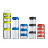 ALEOHALTER Snack Pots 4 Pieces Stackable Storage Jars Portable Lunch