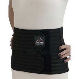 ITA-MED AB-309(W) 2X-Large Black Women's Post-Partum Abdominal Support Binder with Breathable Elastic