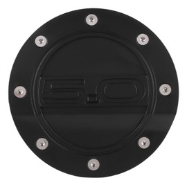Fuel Door Cover Gas Tank Cap Lid Black Fit for Ford Mustang All Model 2015‑2021