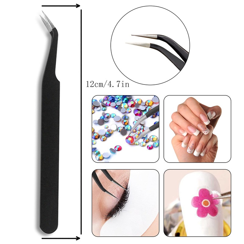 Kaychan Rhinestone Picker Tool 2 Acrylic Handle Rhinestones Applicator Dual-Ended