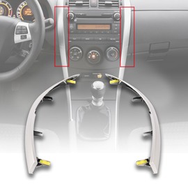 Getfarway Left & Right Lower Side Central Dashboard Cover Strip Trim 55432-02220 55433-02140 Compatible with Toyota Corolla 2010 2011 2012 2013 Dash Board Panel Strips