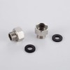 Ibergrif M3/8"-M1/2" UK Compression Adaptors Connector from 3/8 Inch to