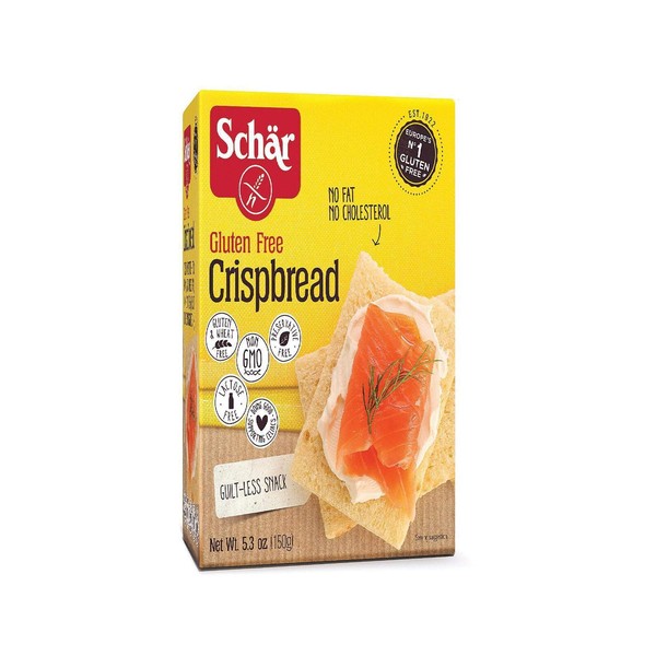 Schar - Crispbread - Certified Gluten Free - No GMO's, Lactose, Fat, Cholesterol, Wheat or Preservatives - (5.3 oz)