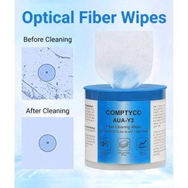 180 Sections Optical Fiber Wipes,Clean Wipes for Fiber Optics,Dust Free and Lint Free Wipe Cloth Optical Fiber End Cleaning Paper for Industrial Instrument,Electrical Equipment