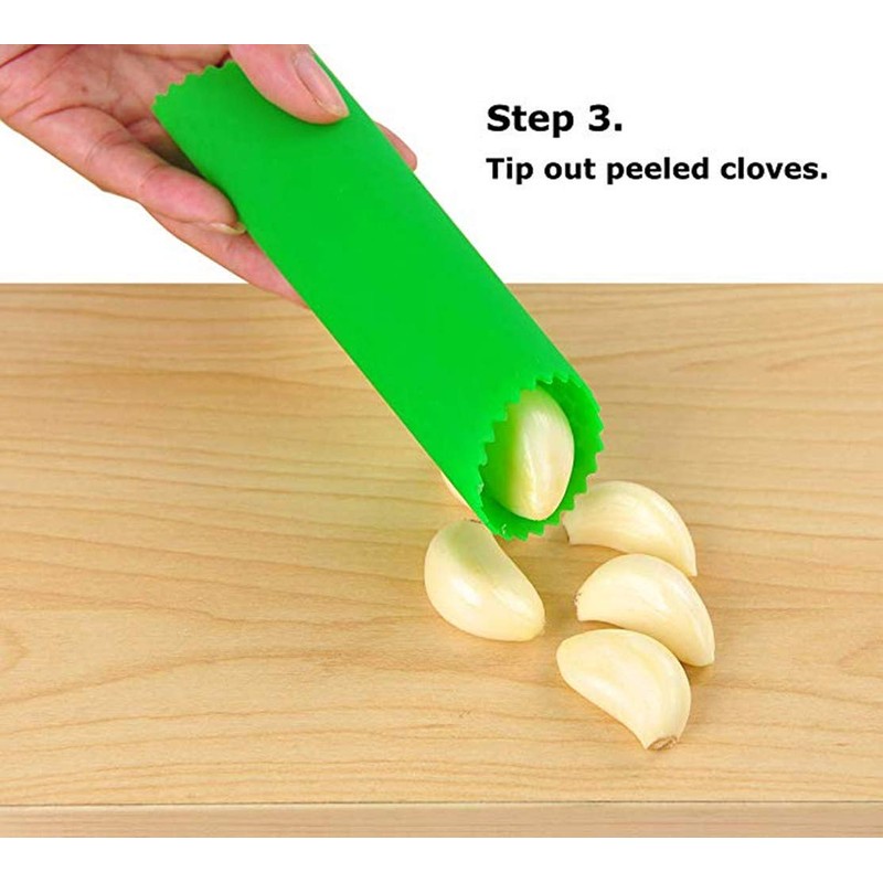 Sinnsally Garlic Peeler Skin Remover Roller,Easy Quick to Peeled Garlic