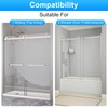2-Size M6219 Sliding Shower Door Bottom Guide Combo Pack –