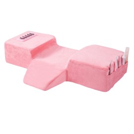 Sankell Beauty Salon Lash Pillow,Comfortable Velvet Memory Foam Eyelash Extension Pillow,Ergonomic Neck Pillow,Protect The Neck When Used for Lash Extension Grafting Make Up(Pink)
