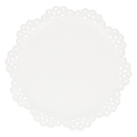Meri Meri Broderie Anglaise Lace Plates (Pack of 8), Fancy Disposable Plates for Party, Lace Doily Shaped Paper Plates, Available as Paper Dinner Plates & Side Plates
